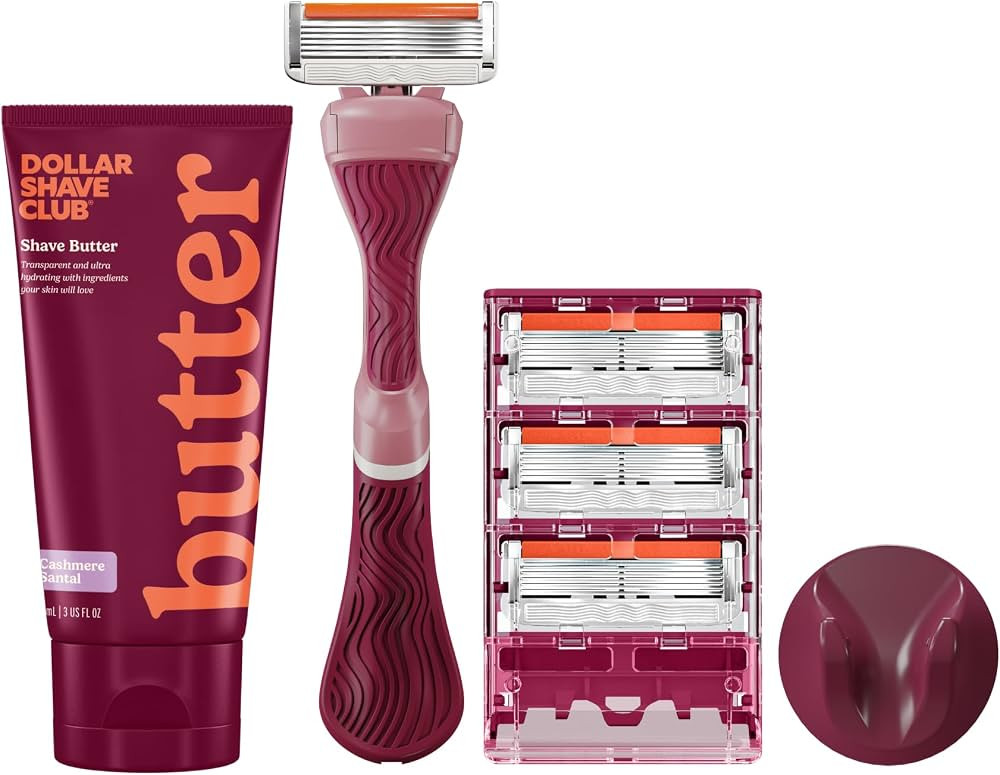 Dollar Shave Club For Women - Member Exclusive (Maroon) - Premium Shave Kit | Amazon (US)