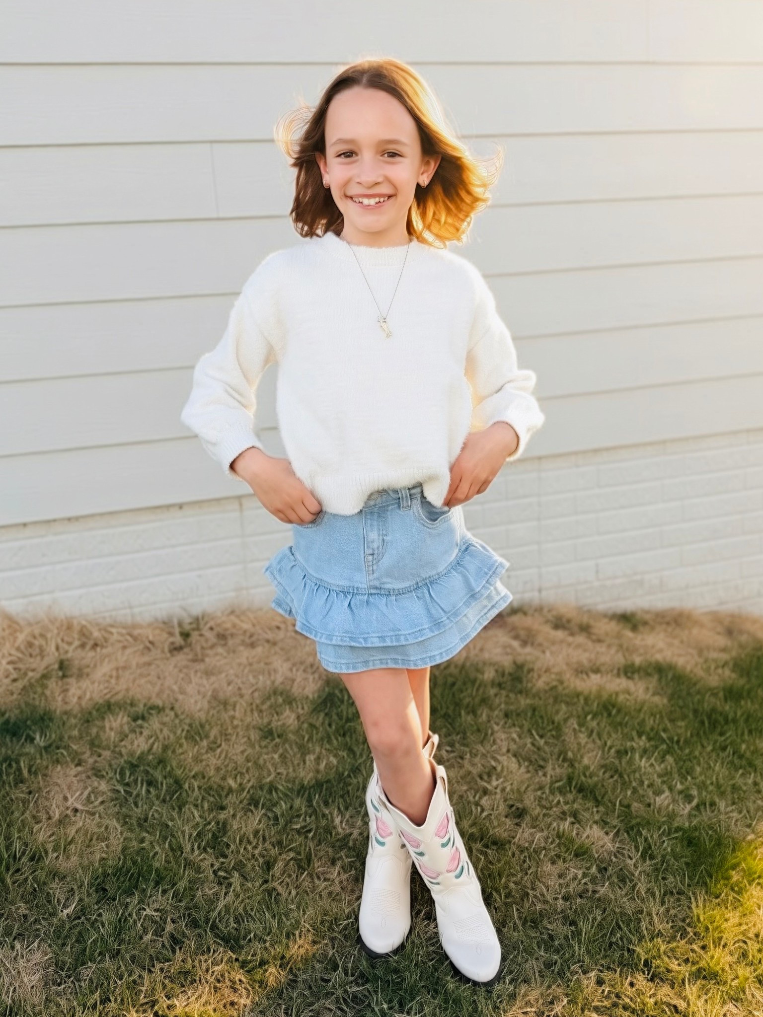 Little girl cowboy country outfit! Cozy, cute, easy! 

#LTKKids #LTKSeasonal #LTKootd
