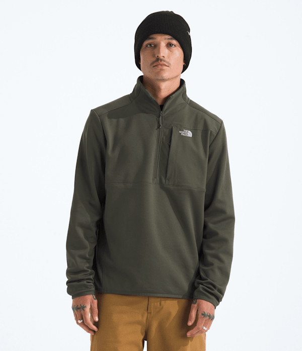 The North Face Men’s TNF™ Performance Fleece ¼-Zip Pullover (Size: XS): New Taupe Green | The North Face (US)