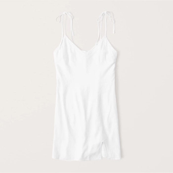 Linen-Blend Slip Dress | Abercrombie & Fitch (US)