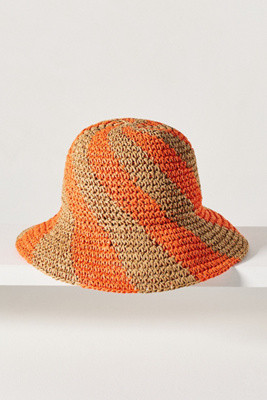 Swirl Stripe Woven Bucket Hat | Anthropologie (US)