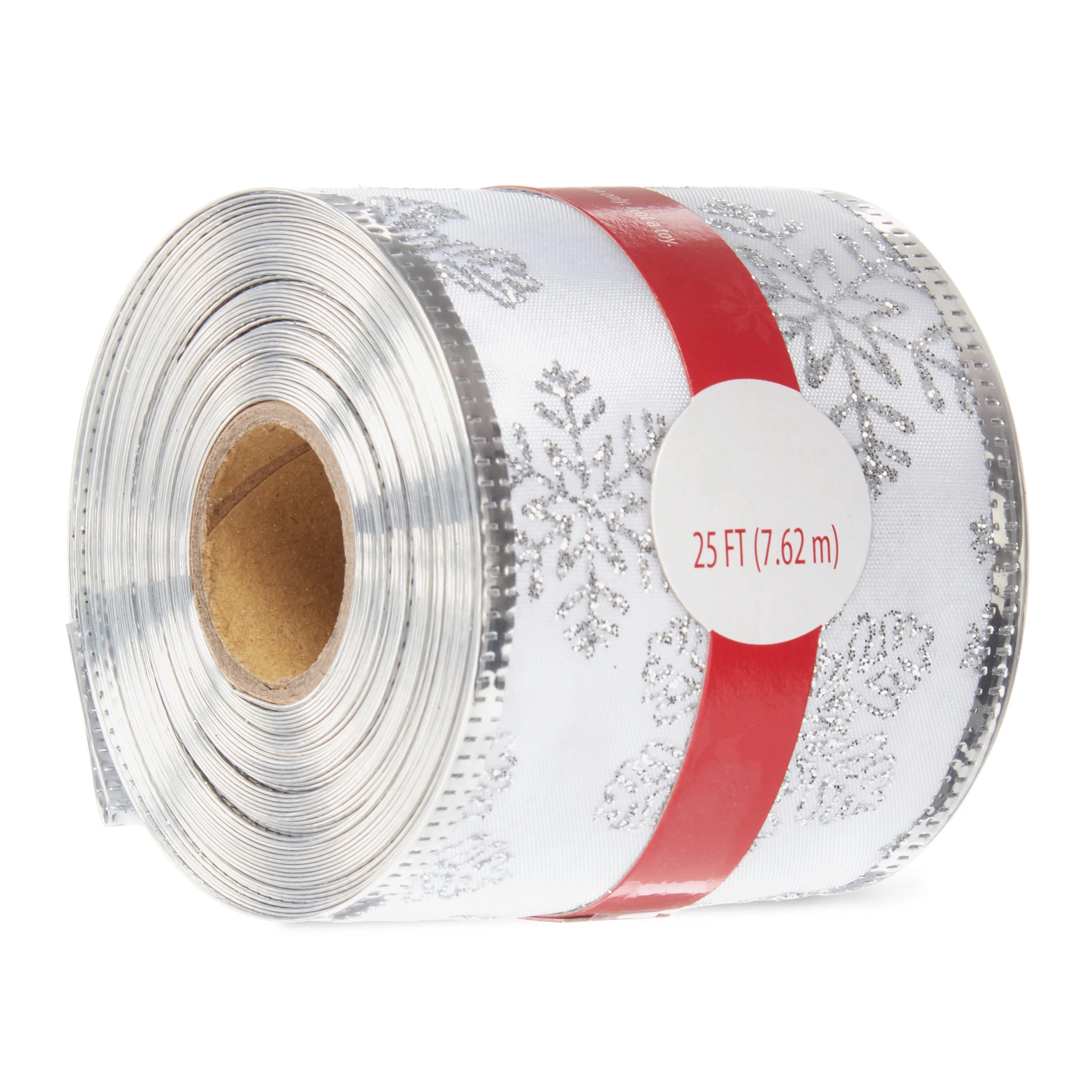Holiday Time Ribbon, Open Snowflake, 25' - Walmart.com | Walmart (US)