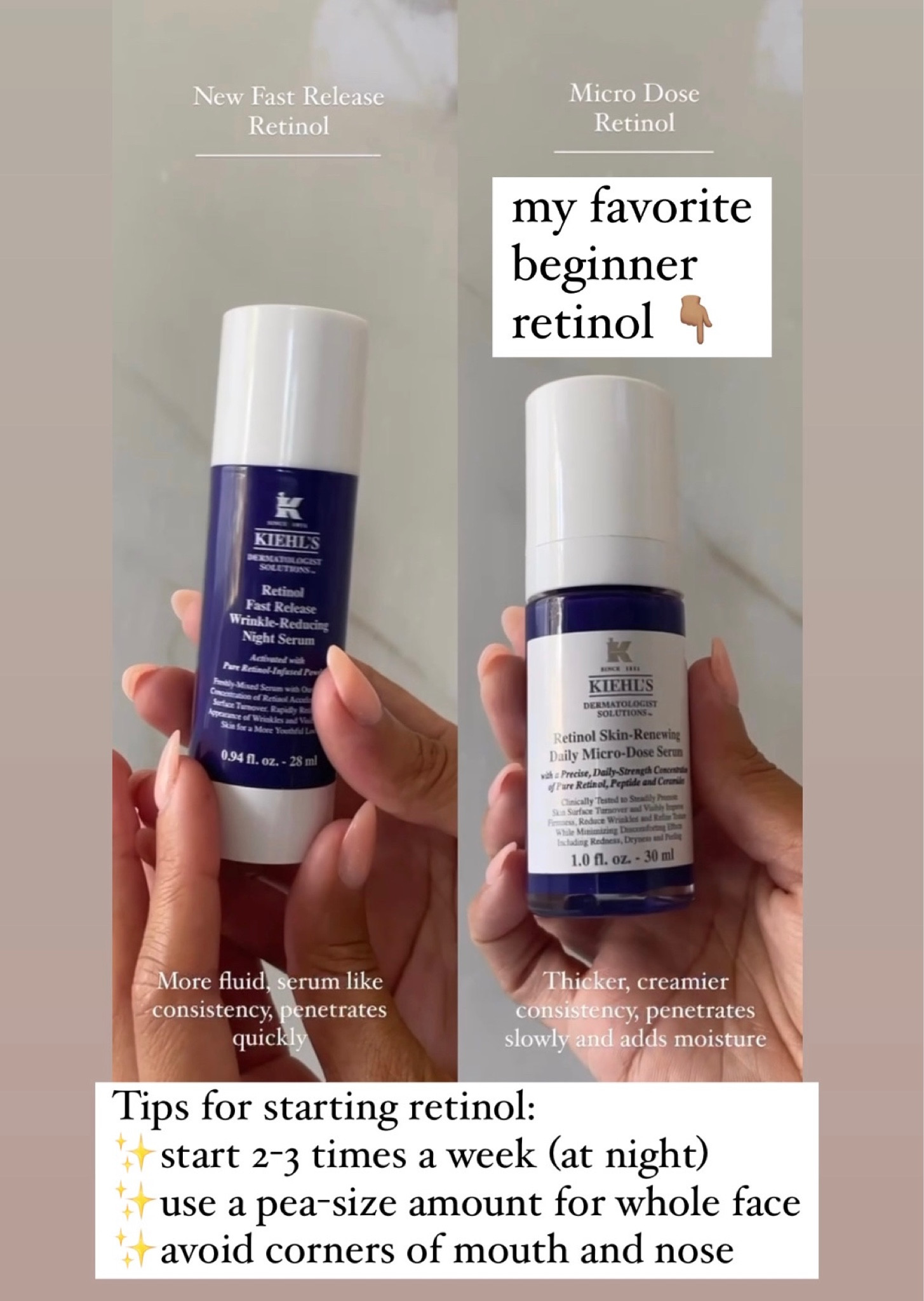 Favorite beginner retinol (and a few other great products) 30% off right now with code LAURA30 @kiehls #kiehlspartner #kiehlsus

#LTKsalealert #LTKbeauty
