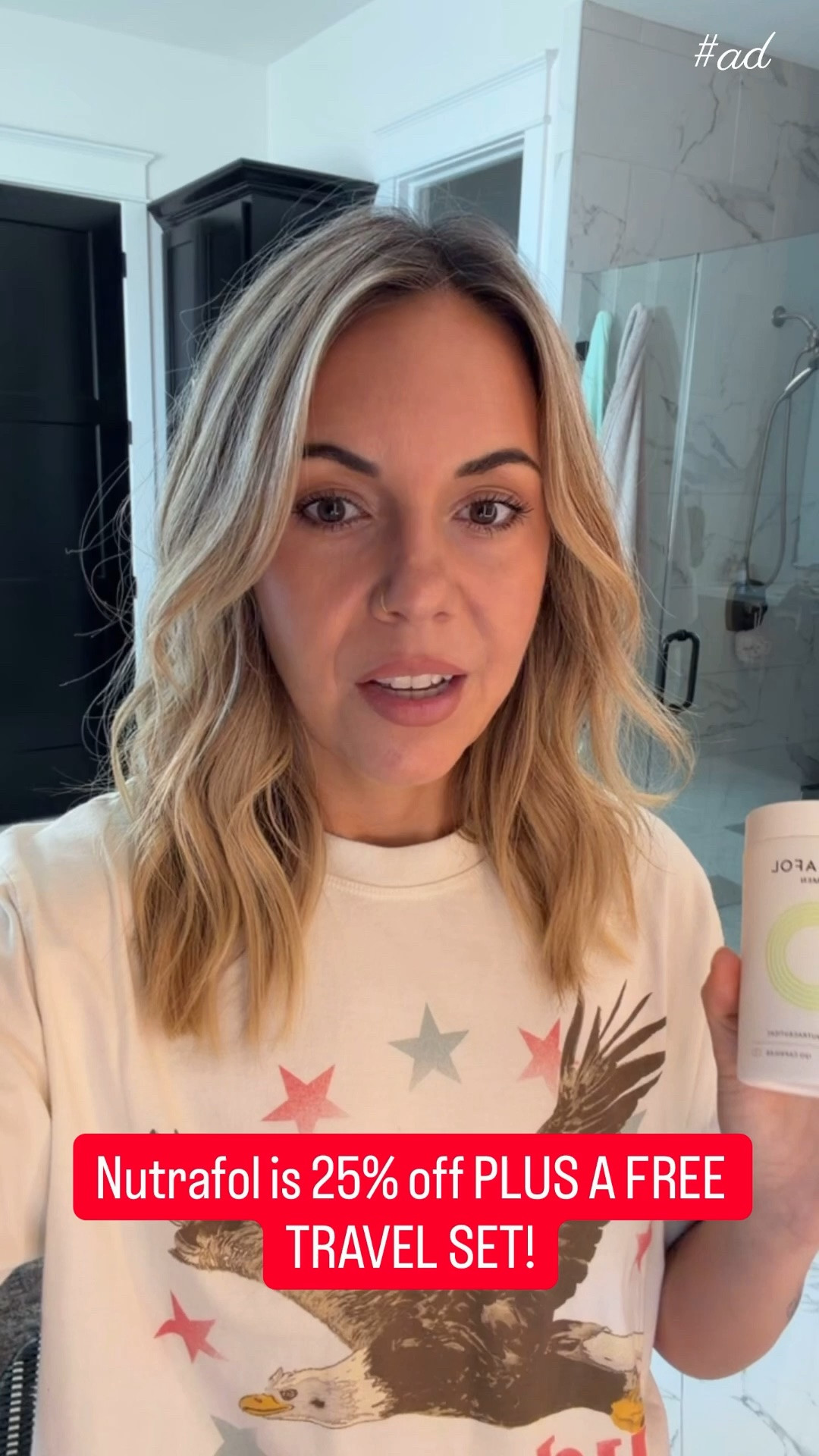 @nutrafol #ad #sponsored HUGE Nutrafol sale for Memorial Day! 25% off PLUS A FREE TRAVEL SET! Love this stuff for hair growth and it’s working for me!

#LTKmomlife #LTKselfcare #LTKmorningroutine