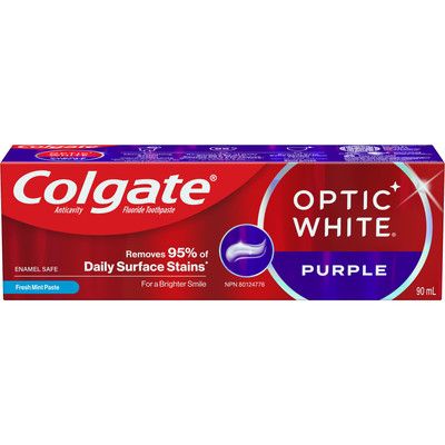 Optic White Purple Toothpaste for Teeth Whitening, Mint Paste | Shoppers Drug Mart - Beauty