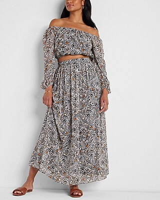 Rachel Zoe Printed Maxi Skirt | Express