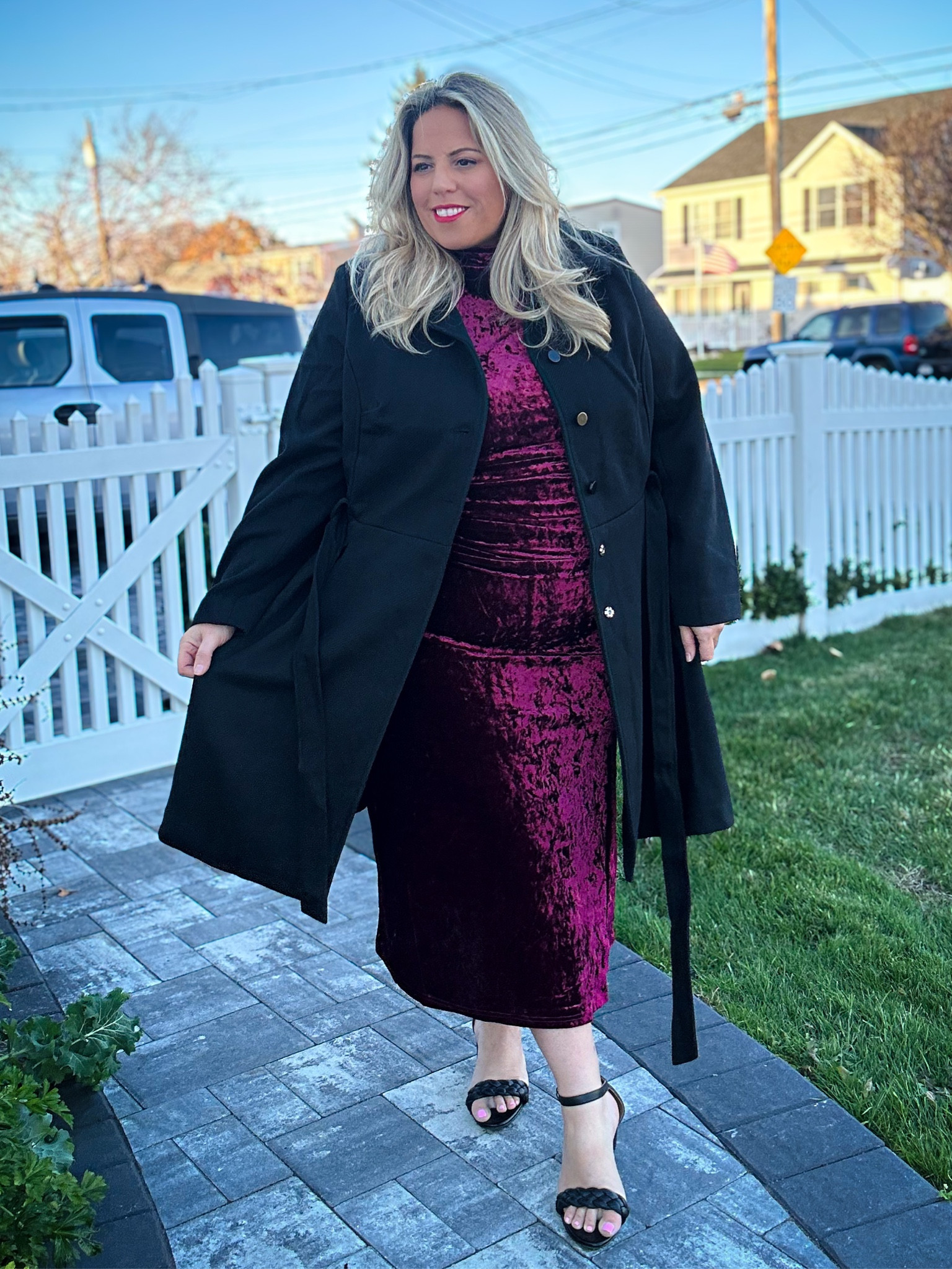 Cool weather staples = velvet dresses and fur trimmed coats. Both pieces are from City Chic and are currently 50% off!! I am wearing a size 20 in both. 

#LTKHoliday #LTKCyberWeek #LTKPlusSize