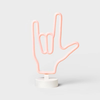 Valentine's Day Lit Neon Sign "I Love You" ASL - Spritz™ | Target