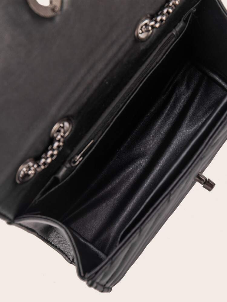 Chevron Flap Crossbody Bag | SHEIN