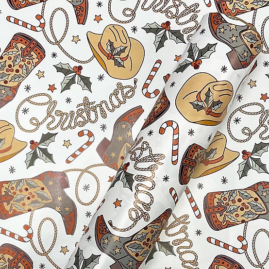 New!Red Shed Western Christmas Wrapping Paper, 40 in. x 75 in. | Tractor Supply