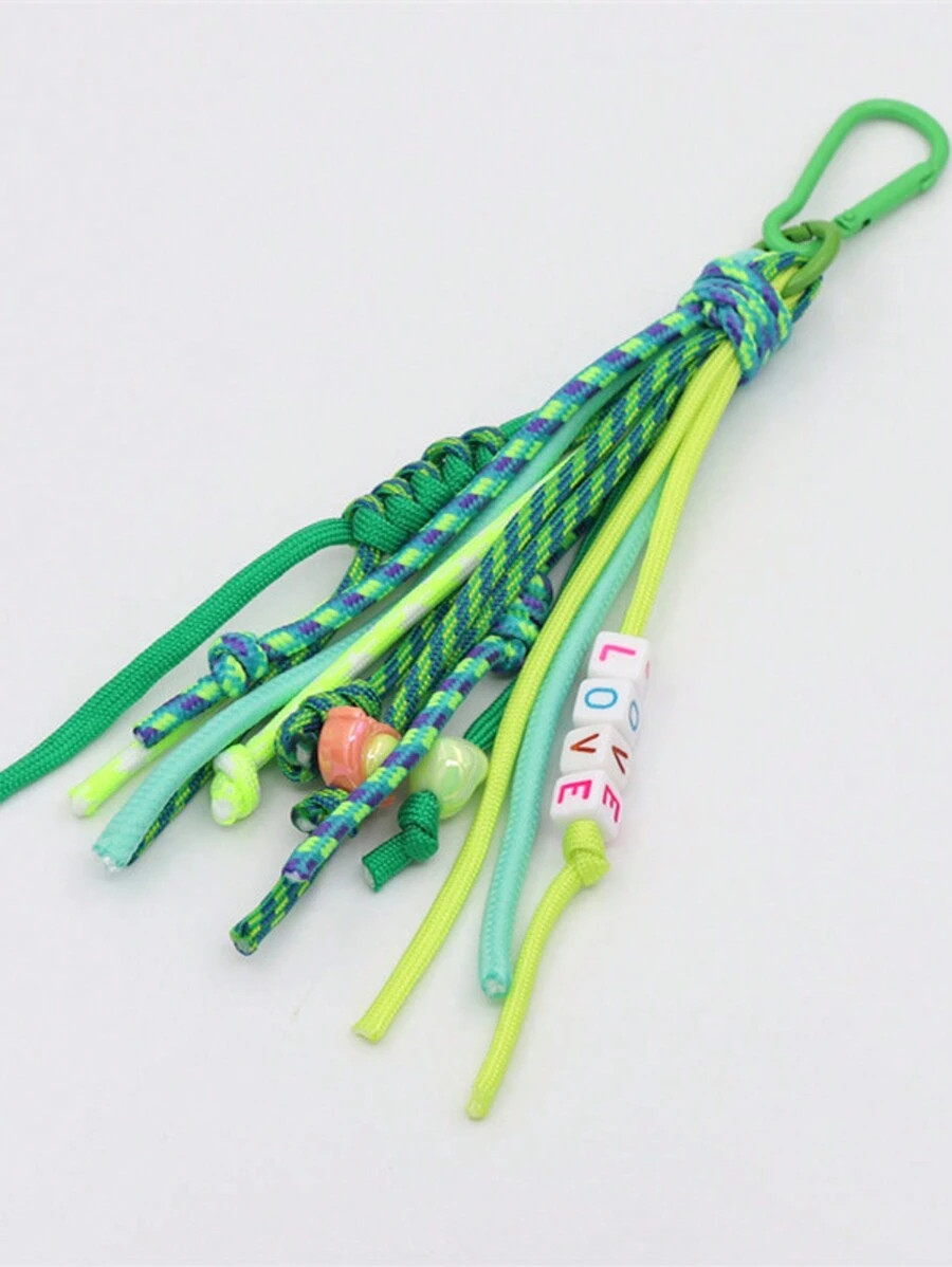 Colorful Braided Bag Charms Keychain For Purse Handbag Backpack Bohemian Style Keychain Women's B... | SHEIN