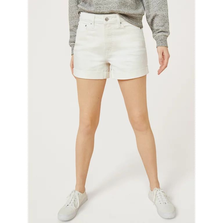 Free Assembly Women’s Rolled Cuff Jean Shorts | Walmart (US)