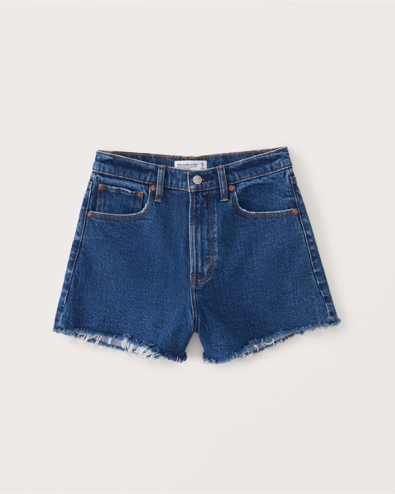Women's 90s High Rise Cutoff Shorts | Women's Clearance | Abercrombie.com | Abercrombie & Fitch (US)