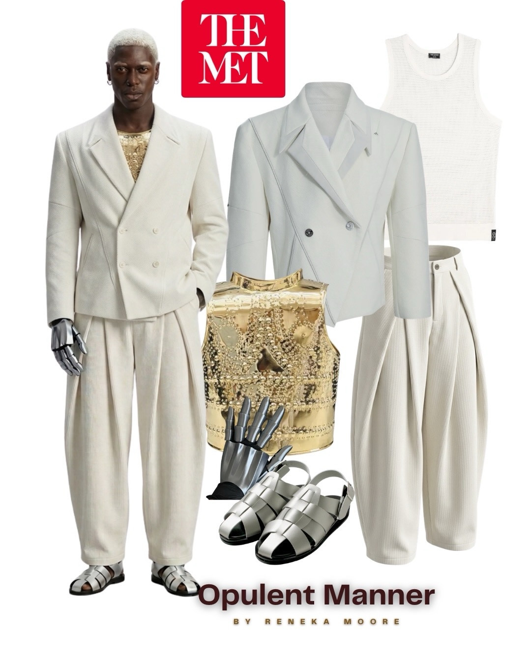 1st Monday of May. Styling a male client for this year's Met Gala's theme "Costume Art". 
 
• History's past meets modern world views •

#fashionisart #wearableart #metgala2026 #opulentmanner™️ #metsteps 

#LTKootd #LTKMens #LTKU
