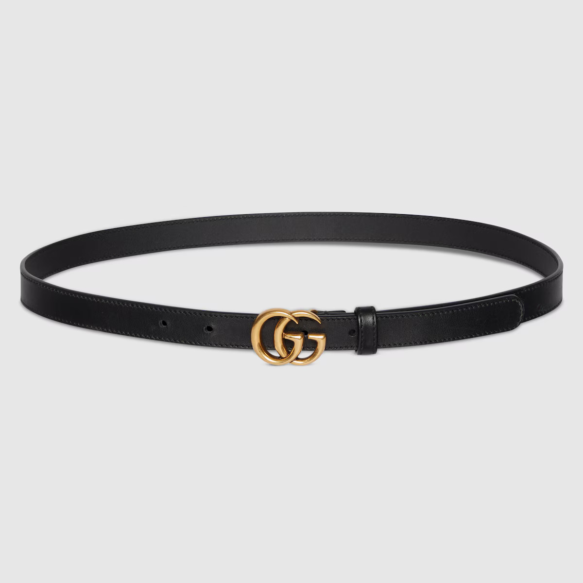 Leather belt with Double G buckle | Gucci (US)