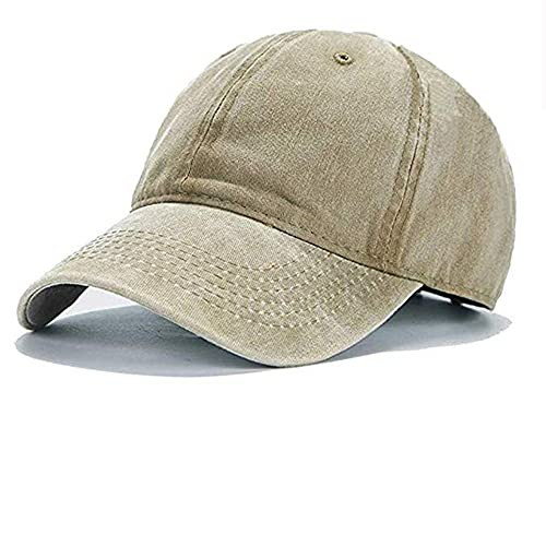 Mommy Jennie Unisex Vintage Washed Distressed Baseball-Cap Twill Adjustable Dad-Hat,Khaki | Amazon (US)