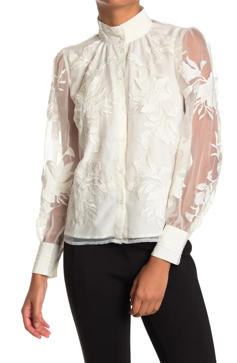 Organza Embroidered Shirt | Nordstromrack | Nordstrom Rack