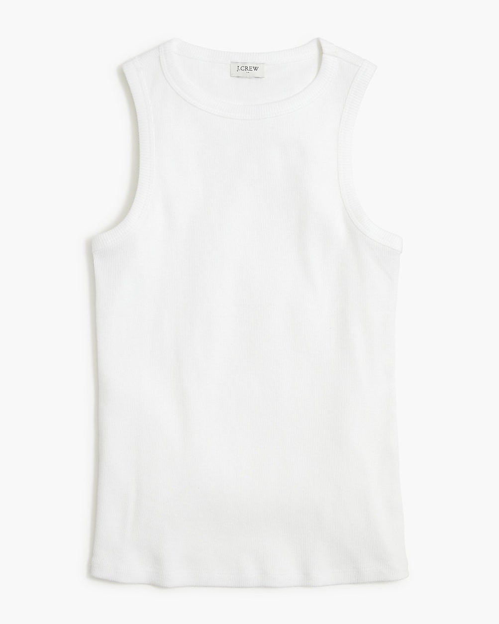High-neck ribbed tank top | J.Crew Factory