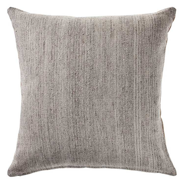 Distressed Gray Accent Pillow | Kirkland's Home