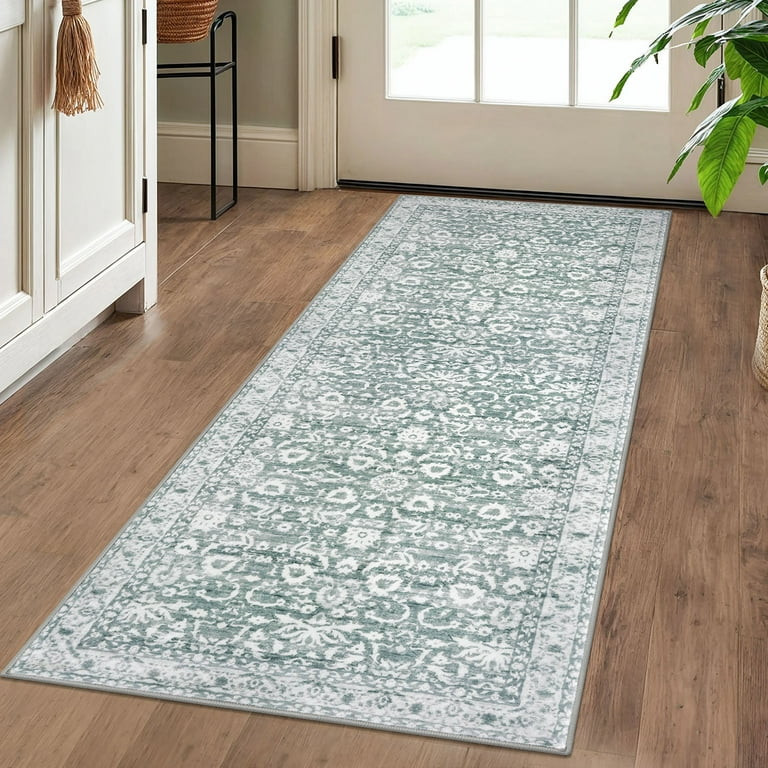 Suelur Washable 2x5 Runner Rug for Hallways Non Slip Rug Runners Vintage Floral Runners Super Sof... | Walmart (US)