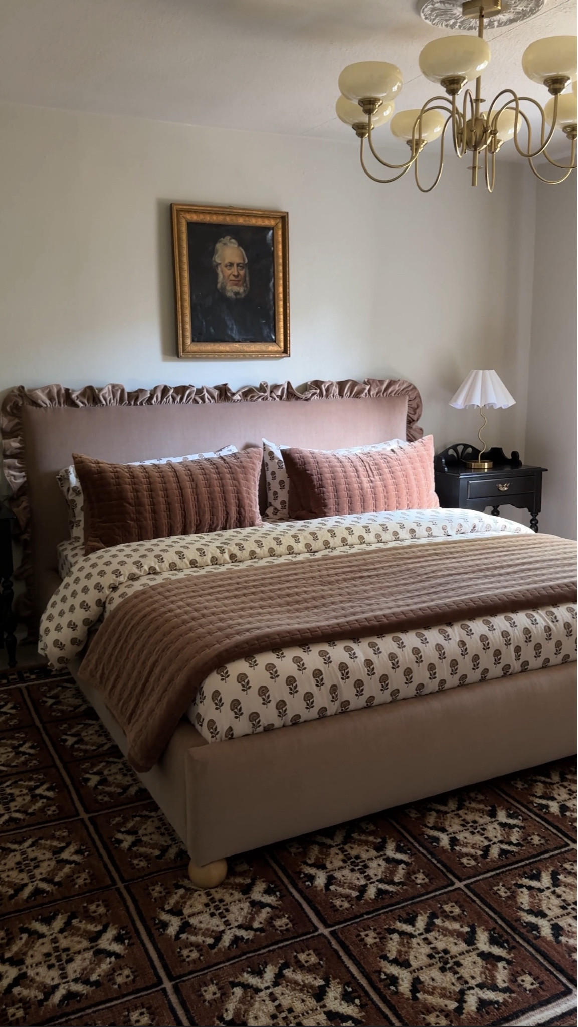 Love this bedroom in our cottage! Most of the room is from @Lulu and Georgia and the lighting is from Amazon! That chandelier is under $250 and so cute and large!

#LTKHome