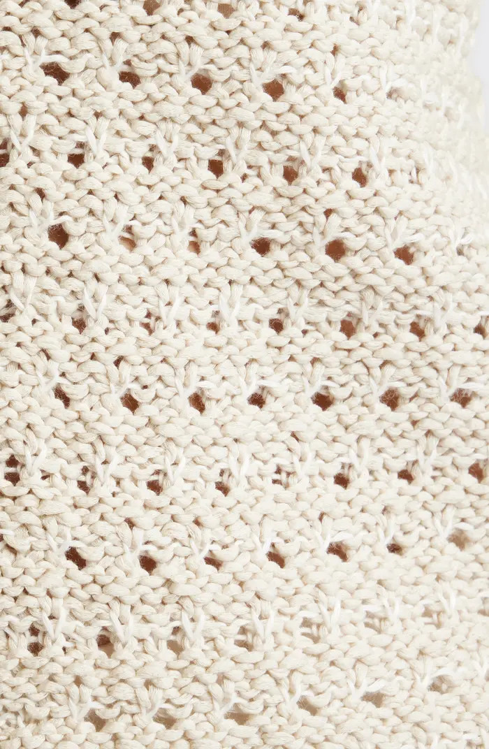 Crochet Cotton & Linen Blend Cardigan | Nordstrom