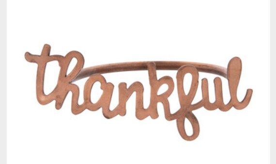 Thankful Metal Napkin Rings Thanksgiving Napkin Rings - Etsy | Etsy (US)