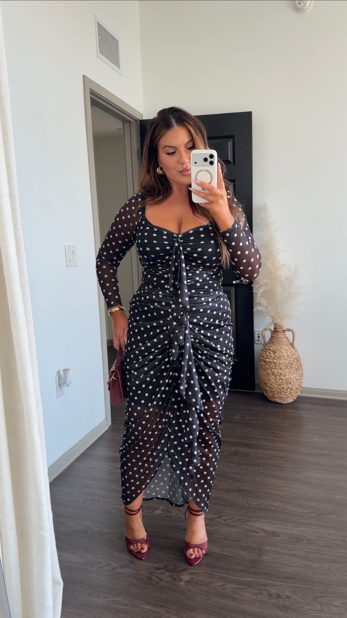 Fall Date Night, Wedding Guest, Birthday Outfit Inspo! This dress has ruching along the tummy, hips, and booty and is so flattering for my curvy girls! 

This is a plus size brand; I wear a 0X and I typically fit a US 12 in dresses!

#LTKMidsize #LTKPlusSize #LTKStyleTip