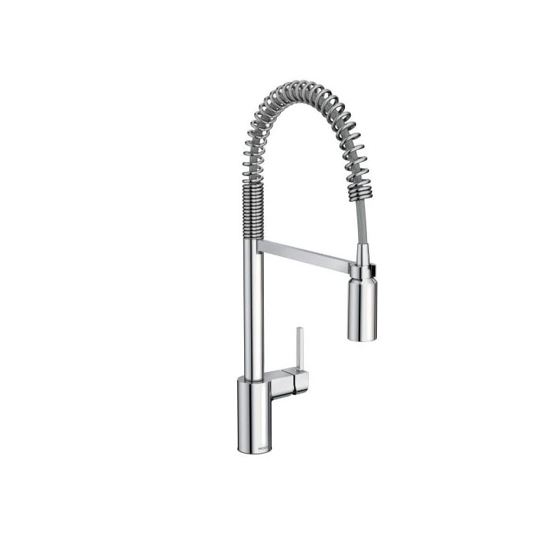 Moen 5923 Align Pre-Rinse High-Arc Kitchen Faucet with PowerClean and Duralock T | Build.com, Inc.