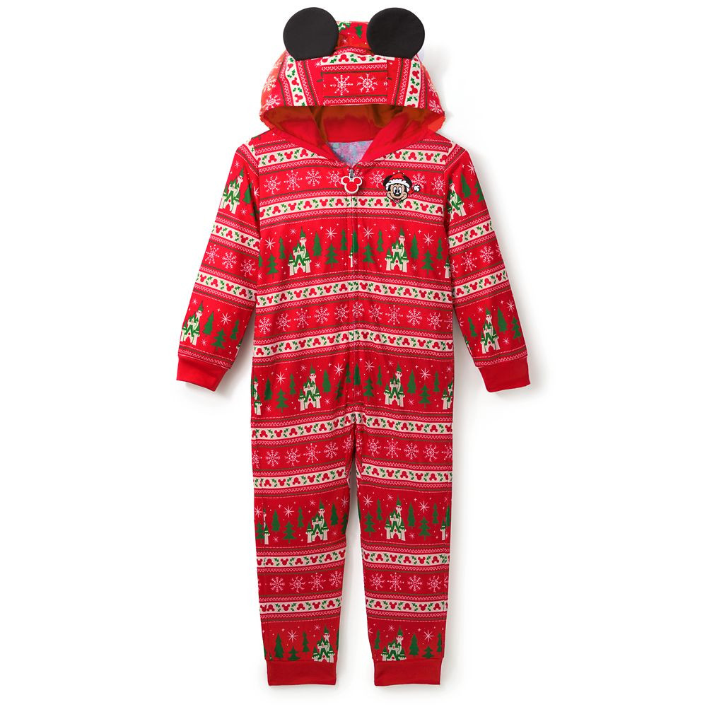 Mickey Mouse Icon Holiday One-Piece Pajama for Kids | Disney Store