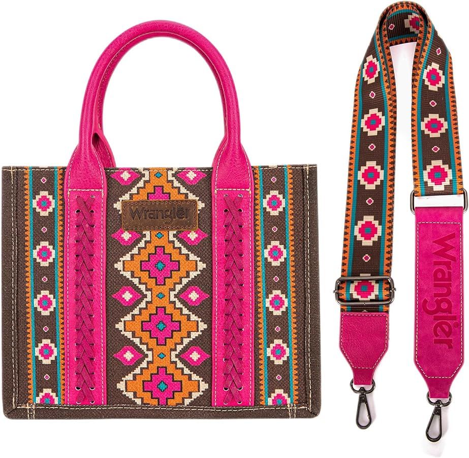 Wrangler Tote Bag Western Purses for Women Shoulder Boho Aztec Handbags | Amazon (US)