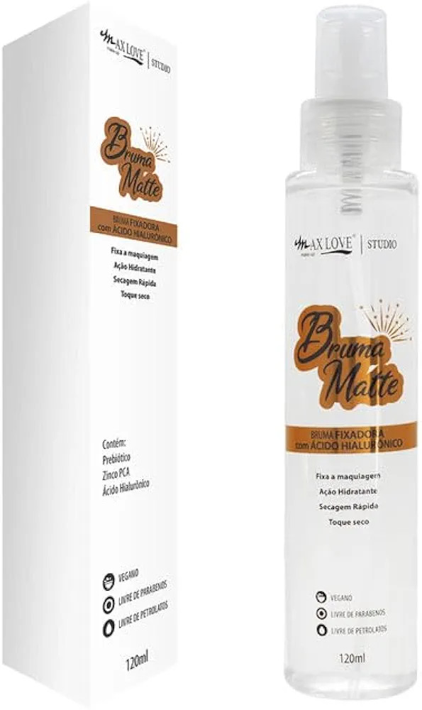 Fixa Maquiagem Bruma Finalizadora com Ácido Hialurônico Efeito Matte | Amazon (BR)