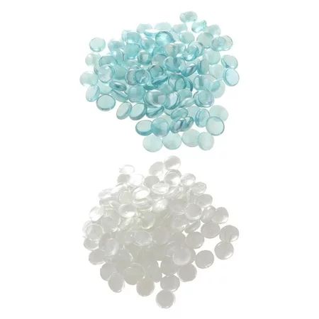 crystal marble beads glass marble balls pebbles flat marble Beads for vase Filler decor marbles tabl | Walmart (US)