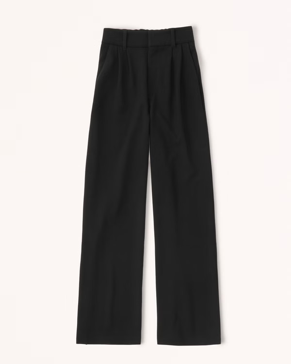 Tailored Wide Leg Pants | Abercrombie & Fitch (US)