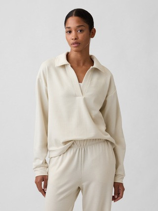 CloudLight Relaxed Polo Sweatshirt | Gap Factory