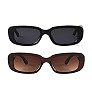 ADE WU Rectangle Sunglasses for Women Men Retro 90s Trendy Narrow Rectangular Sun Glasses Fashion... | Amazon (US)