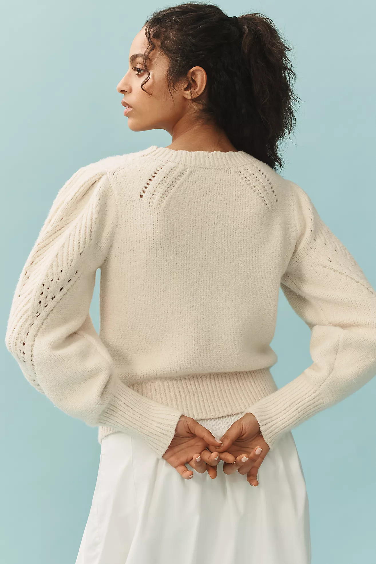 By Anthropologie Scalloped Collar Sweater | Anthropologie (US)