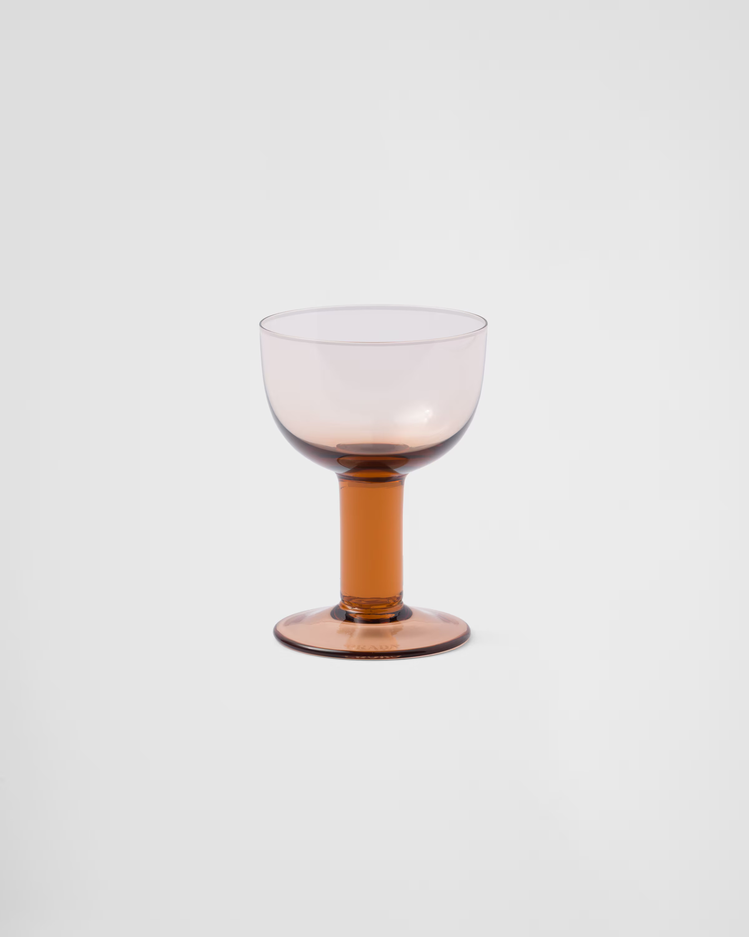 Set of two crystal red wine glasses - Plinth | Prada US