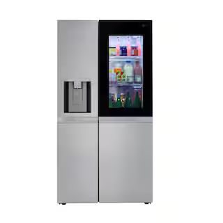 LG Electronics 27 cu. ft. Side by Side Refrigerator with InstaView and Dual Ice Maker with Craft ... | The Home Depot
