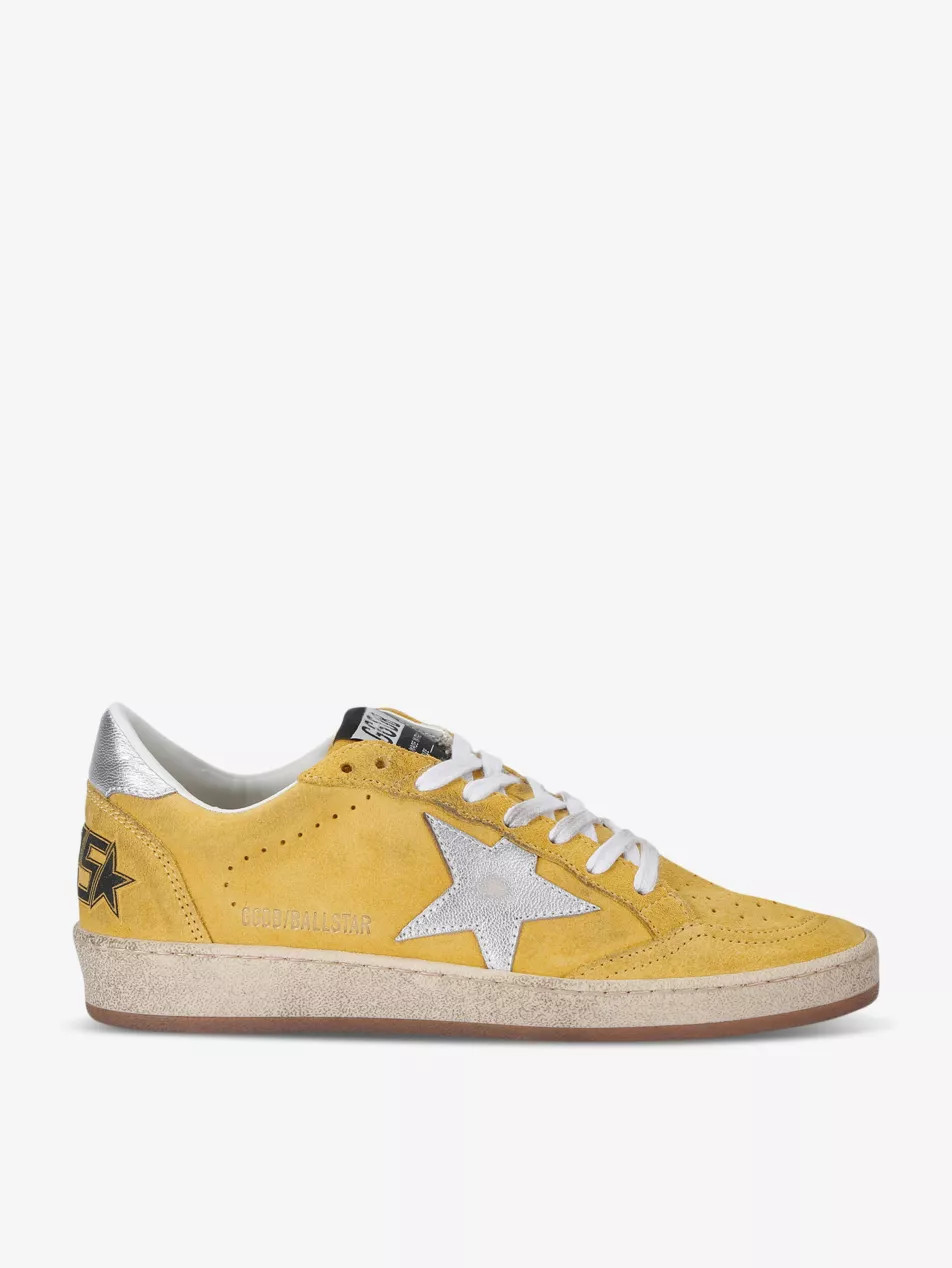 Women's Ballstar 20350 star-embroidered suede low-top trainers | Selfridges