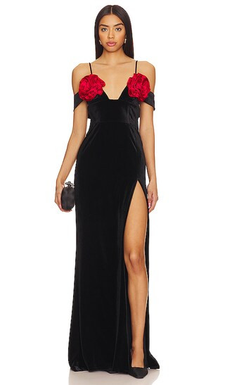 Paulette Gown in Black | Revolve Clothing (Global)