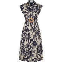 Octavia Dress | Size: 0 | Color: Fauna Floral Navy | Curio