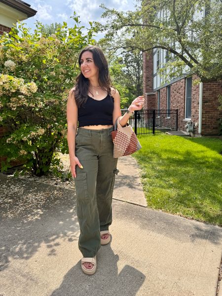 These cargo pants are all I ever want to wear. Grab them at Target! Also loving these raffia dad sandals and cute Amazon tank! 

#LTKFindsUnder100 #LTKStyleTip