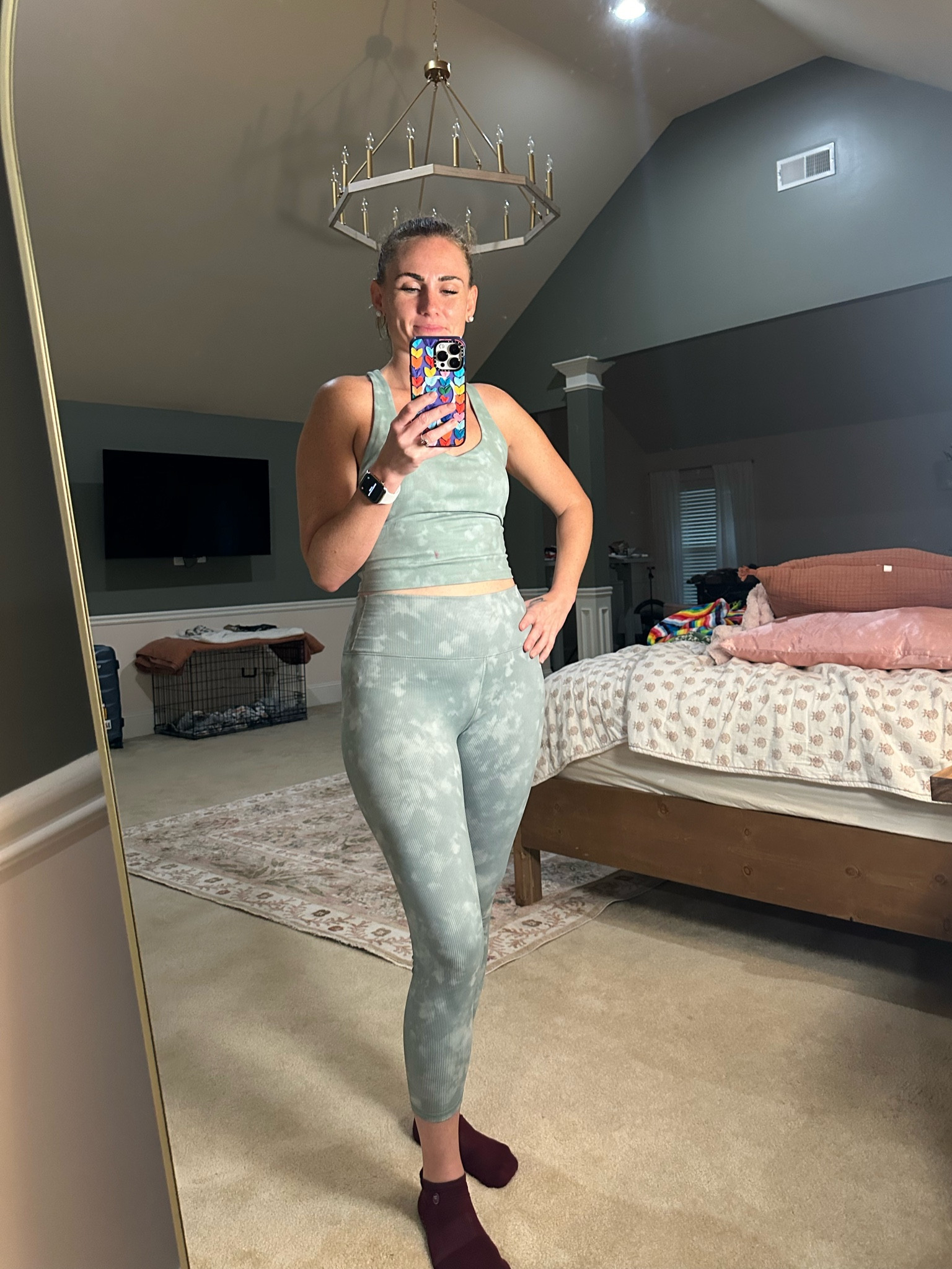 5’9 150lbs 

Size medium top 
Size large bottoms

Could definitely have sized down for both, I will likely swap out a few for smaller sizes  

#LTKActive #LTKFitness #LTKSaleAlert