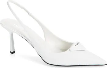 Prada Modellerie Pointed Toe Slingback Pump (Women) | Nordstrom | Nordstrom