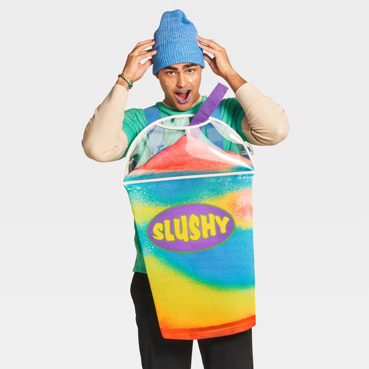 Kids + Adult Blacklight Responsive Slushy Halloween Costume Sandwich Board One Size Fits Most - H... | Target