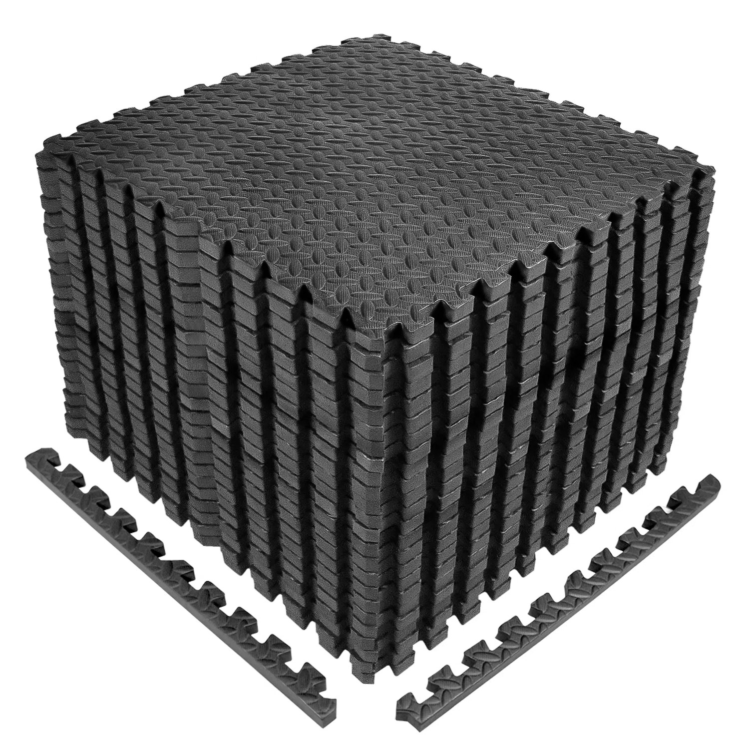 Extra Thick Interlocking Exercise Foam Mats, 3/4-Inch Thickness Gym Flooring Tiles (96 SQ. FT) | Wayfair North America