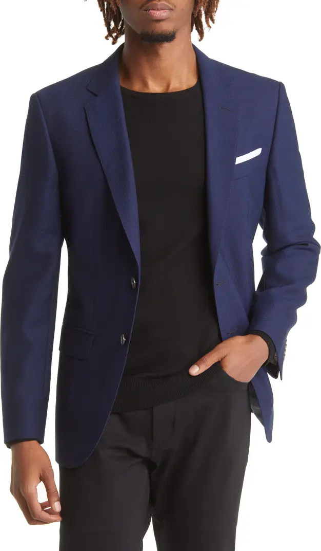 Hutson Slim Fit Navy Wool Sport Coat | Nordstrom