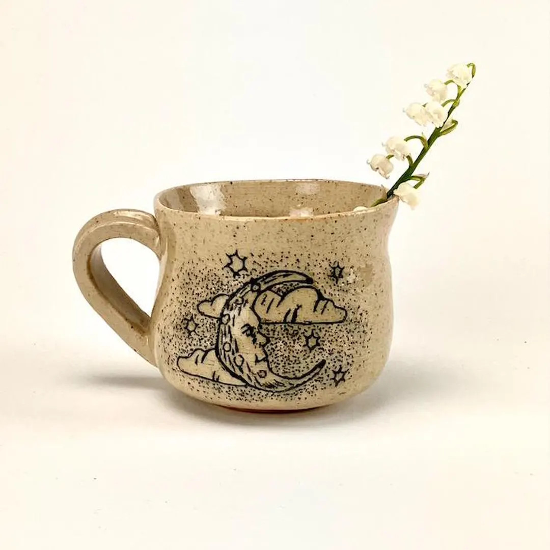 Moon Face Mug | Etsy (US)