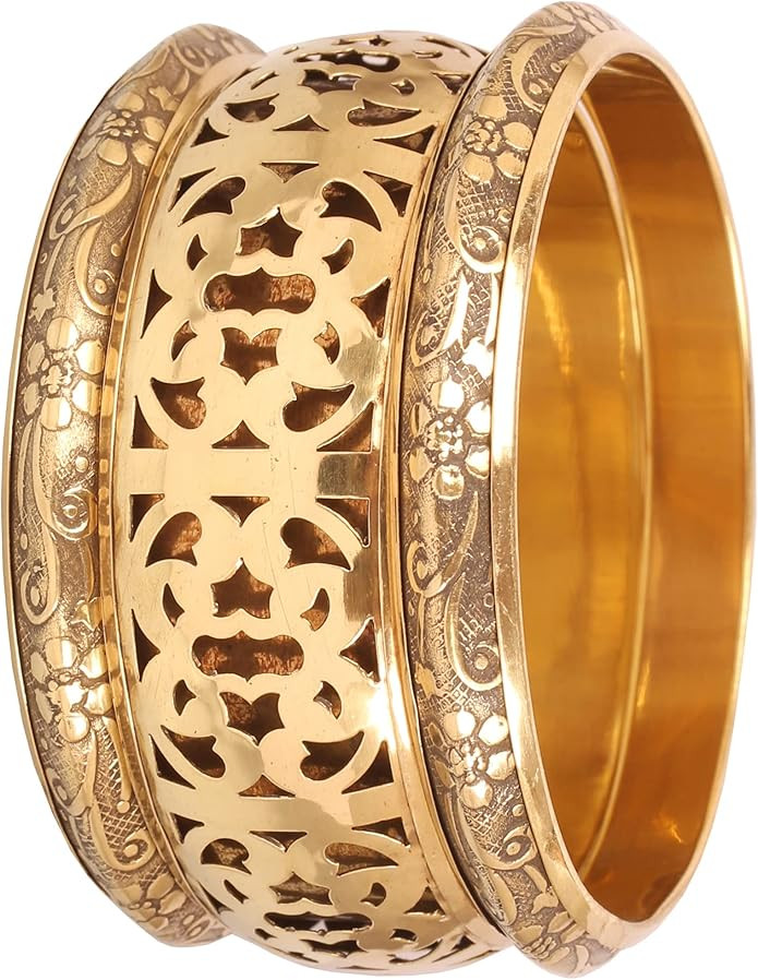 Touchstone Indian Bollywood Fashion Pretty Workmanship Zigzag Braided Mesh Work Peeled Hammered A... | Amazon (US)